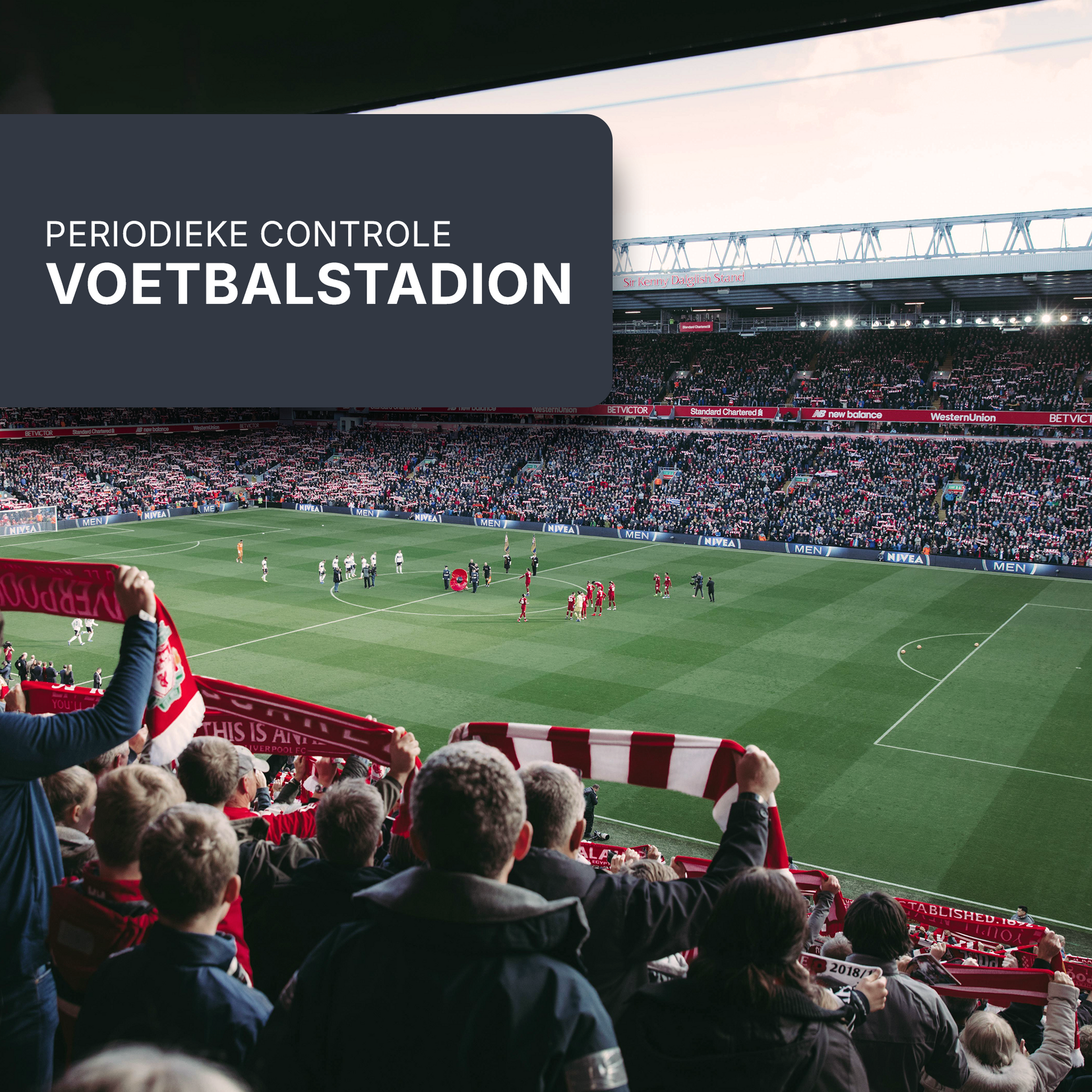 Elektrische keuring voetbalstadion 1e en 2e nat: periodieke controle