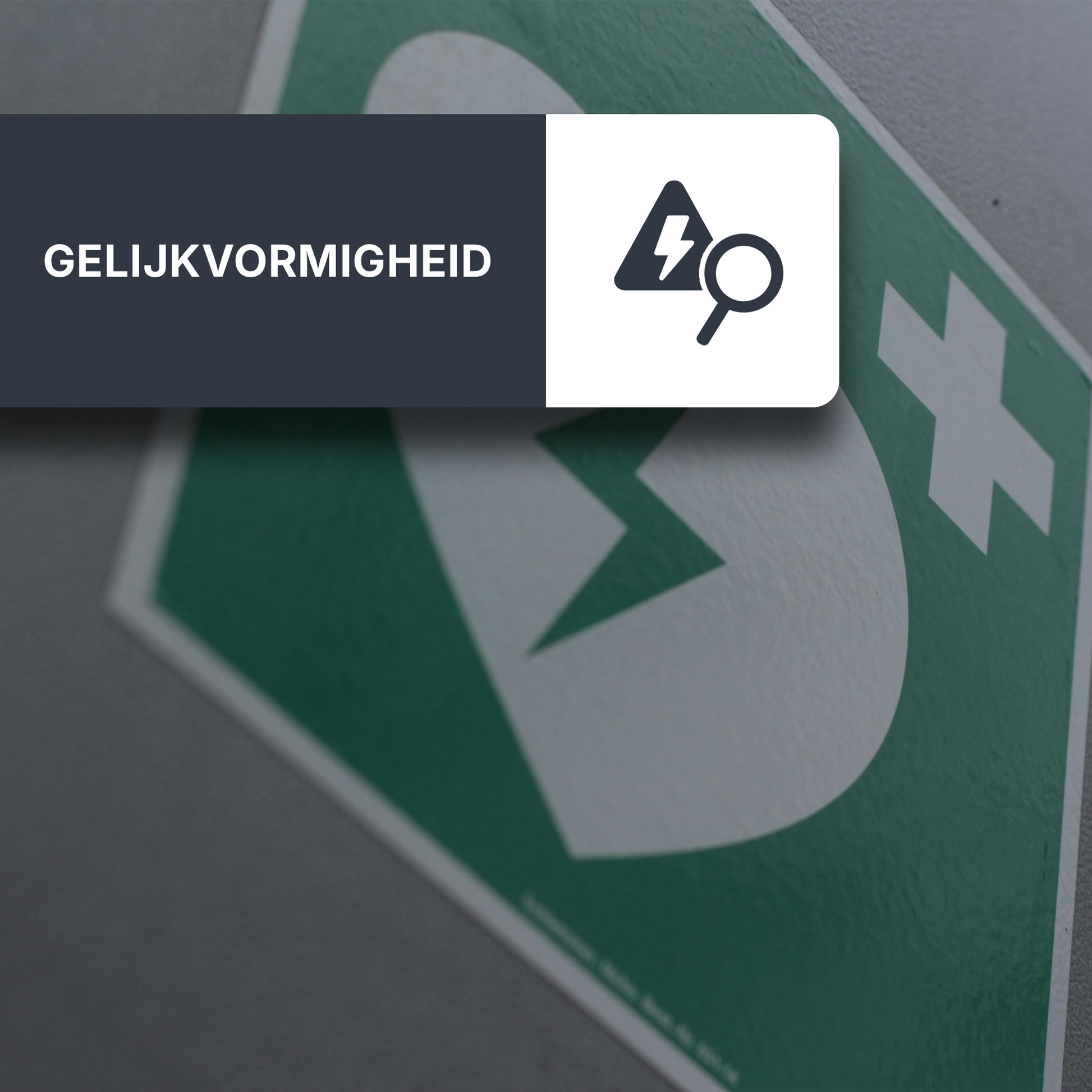 Elektrische keuring ziekenhuis (exclusief medische ruimten): gelijkvormigheid