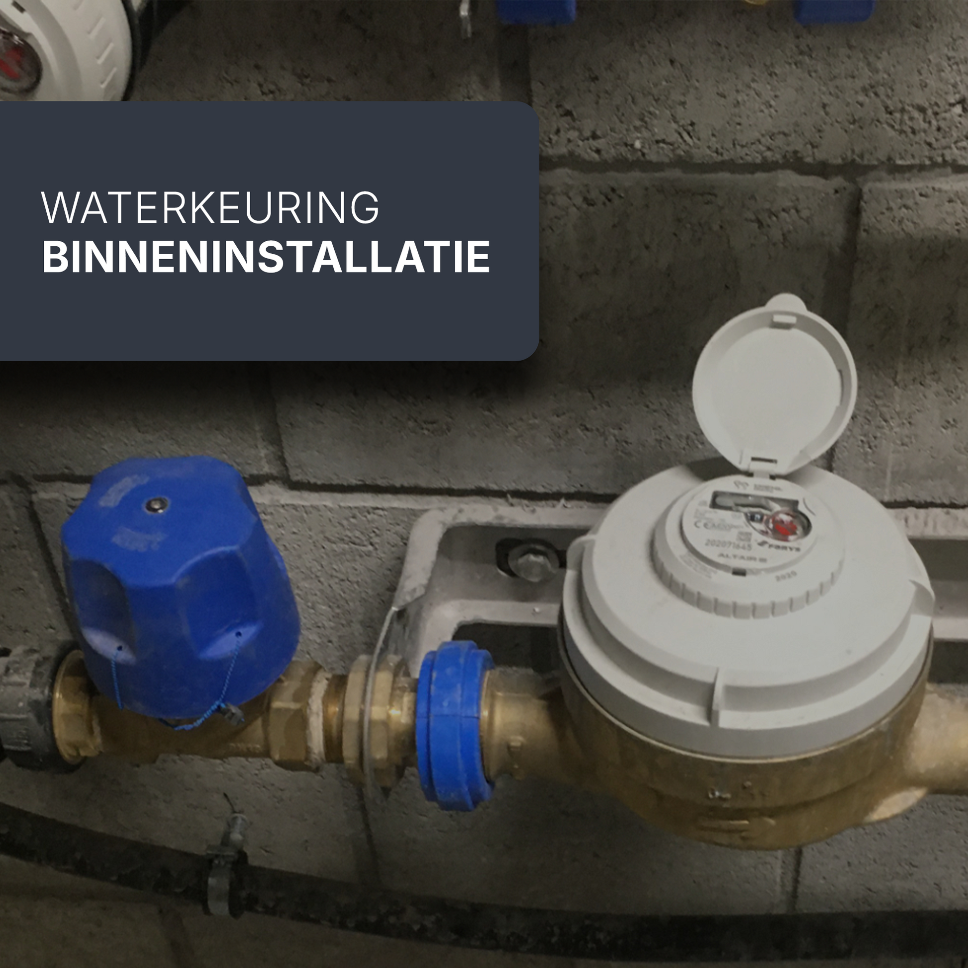 Waterkeuring van woning (binneninstallatie) met een zwembad, breektank of automatisch blussysteem